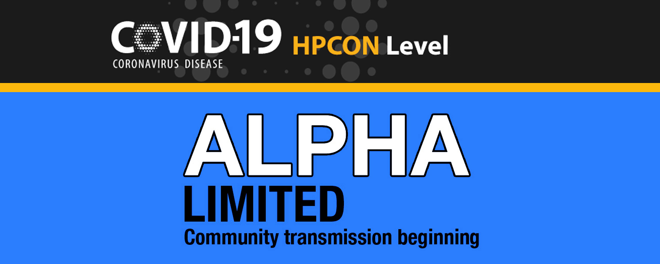  Alpha Limited Community Transmission beginning