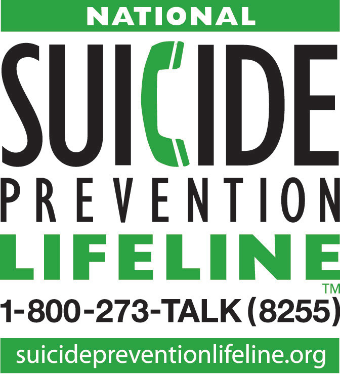 National Suicide Prevention Lifeline link 1-800-273-TALK (8255) suicidepreventionlifeline.org