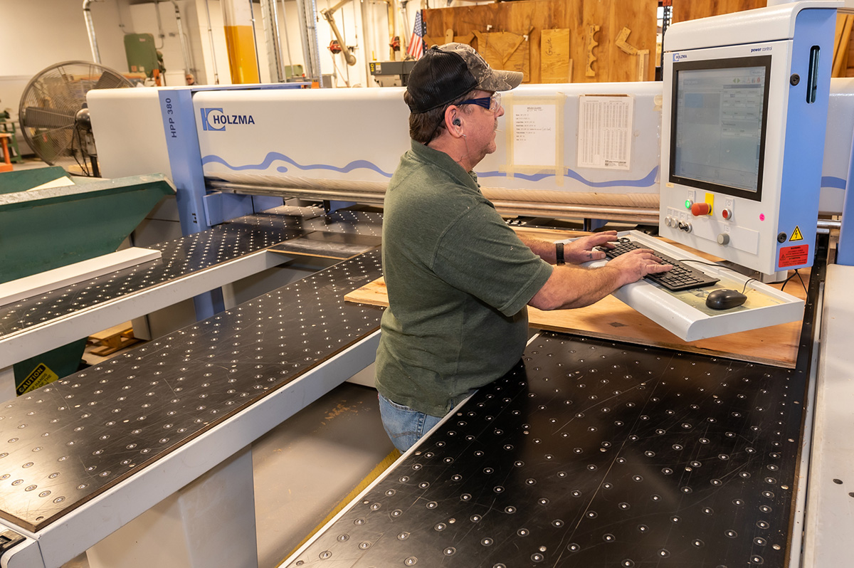 Photo of CNC Machine in carpenter shop