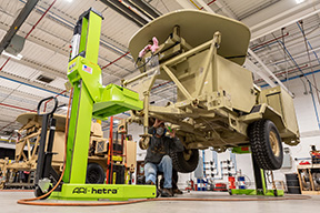 Photo of single lifts in shop area