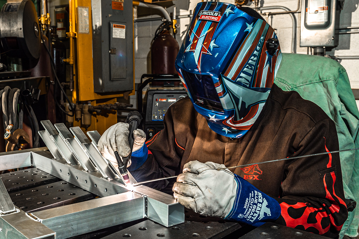 Photo of a welder